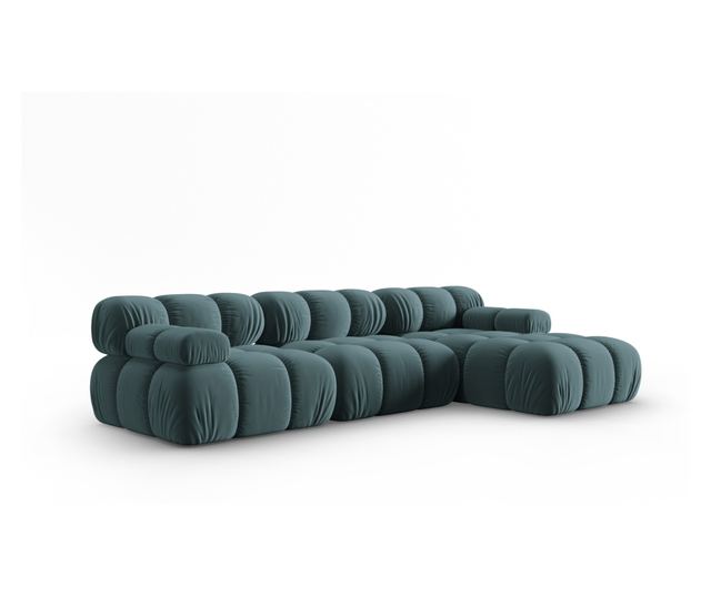 Модулен ъглов диван Milo Casa, Tropea, тюркоаз