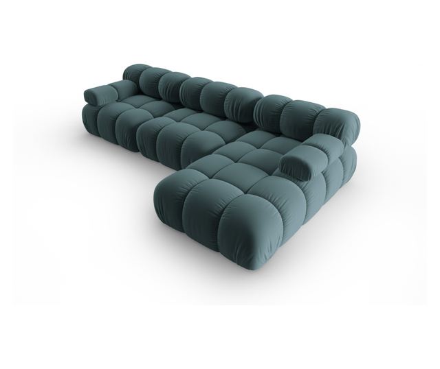 Модулен ъглов диван Milo Casa, Tropea, тюркоаз