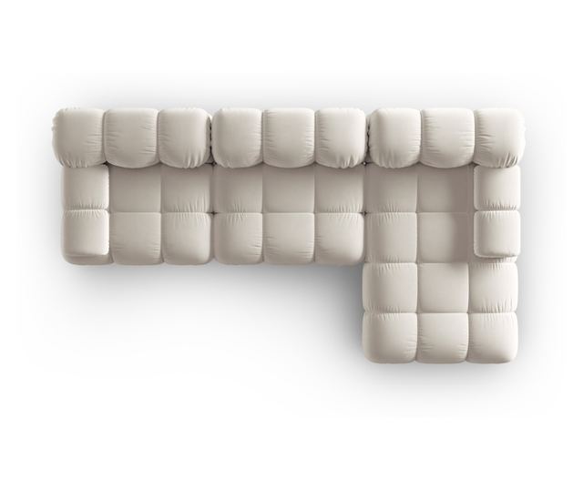 Модулен ъглов диван Milo Casa, Tropea, светлобежов