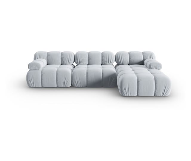 Модулен ъглов диван Milo Casa, Tropea, Светлосин