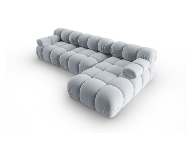 Модулен ъглов диван Milo Casa, Tropea, Светлосин