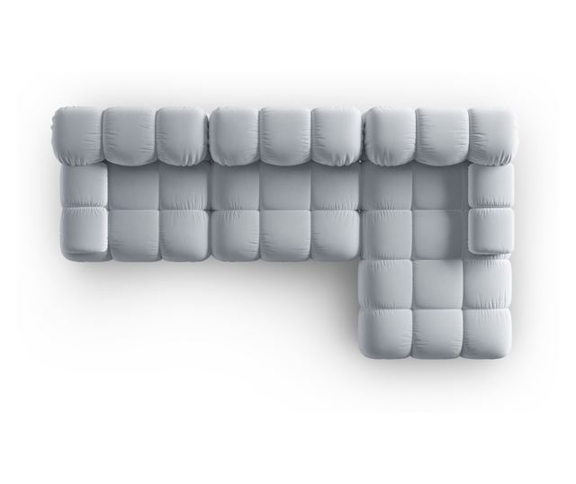 Модулен ъглов диван Milo Casa, Tropea, Светлосин