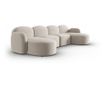 Micadoni Home Blair U-Shaped Sectional Sofa, Ecru