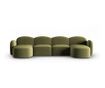 Micadoni Home Blair U-Shaped Sectional Sofa, Light Green
