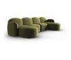 Micadoni Home Blair U-Shaped Sectional Sofa, Light Green