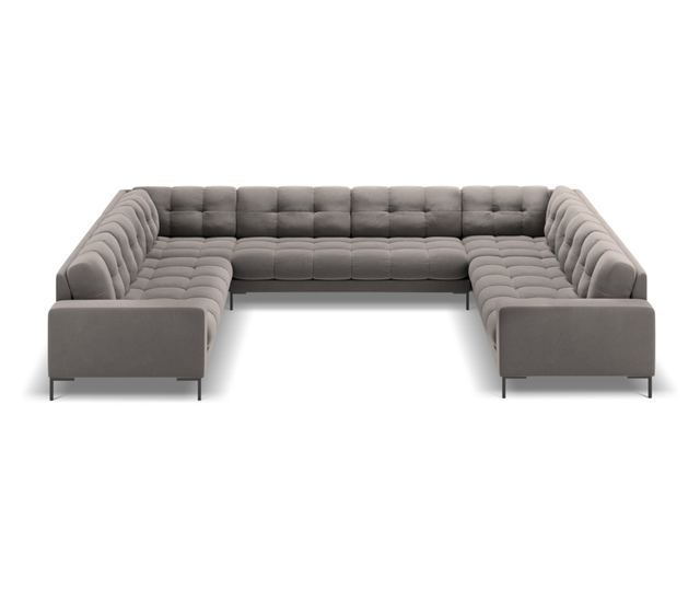 Ъглов диван Cosmopolitan Design Bali Light Gray U-Shape