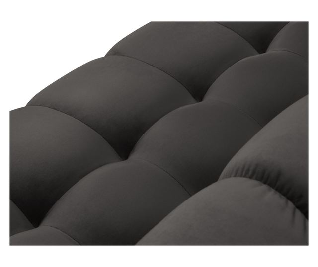 Ъглов диван Cosmopolitan Design Bali с U-образна форма, тъмно сив