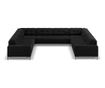 Ъглов диван Cosmopolitan Design Bali Black U-Shape