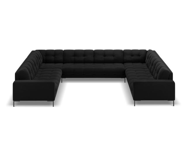 Ъглов диван Cosmopolitan Design Bali Black U-Shape