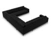 Ъглов диван Cosmopolitan Design Bali Black U-Shape