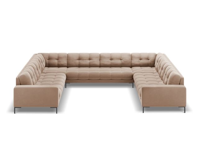 Ъглов диван Cosmopolitan Design Bali U-образна форма, бежов