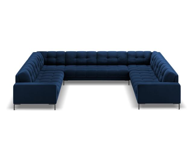 Ъглов диван Cosmopolitan Design Bali U-образен, кралско син