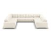 Ъглов диван с U-образна форма Cosmopolitan Design, Бали, Светло бежов