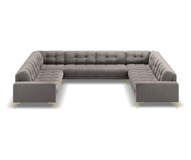 Ъглов диван Cosmopolitan Design Bali Light Gray U-Shape