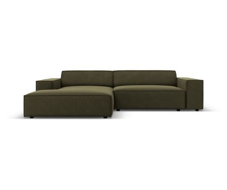 Modularna kutna garnitura Micadoni Home 537748, Jodie, zelena, 70x166x224 cm