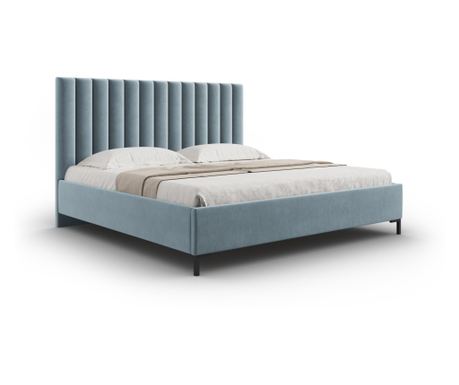 Κρεβάτι Micadoni Home 537891, Allison, Γαλάζιο, Επιφάνεια Ύπνου 160x200 εκ.