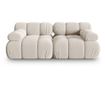 Micadoni Home Bellis Modular Loveseat Sofa, Light Beige
