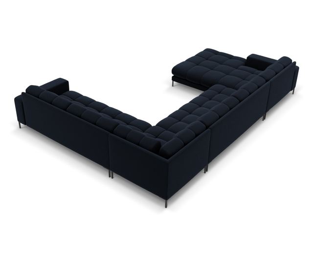 Ъглов диван Cosmopolitan Design Bali U-образен, тъмно син