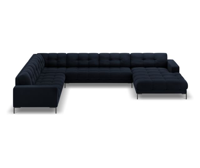 Ъглов диван Cosmopolitan Design Bali тъмносин, U-образен