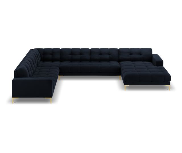 Ъглов диван Cosmopolitan Design Bali U-форма, тъмно син