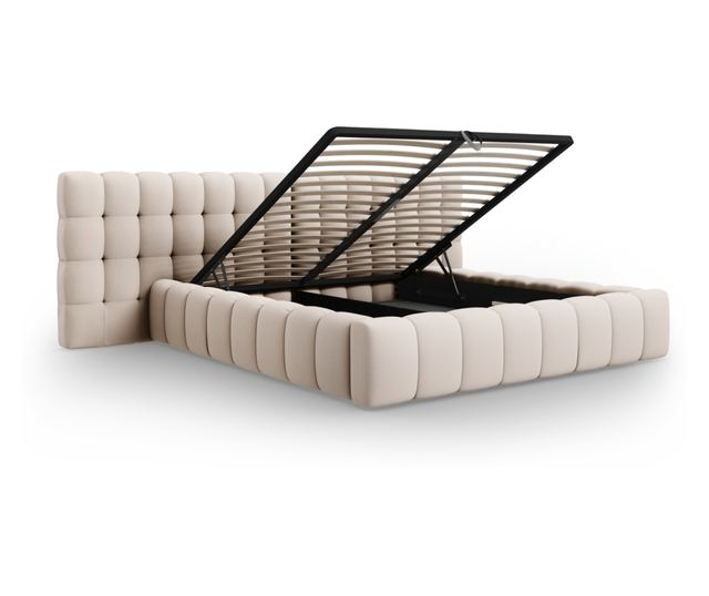 Łóżko Micadoni Home, Mamaia, Beżowe