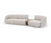 Micadoni Home Miley Модулен ъглов диван, Светлосив thumbnail 4
