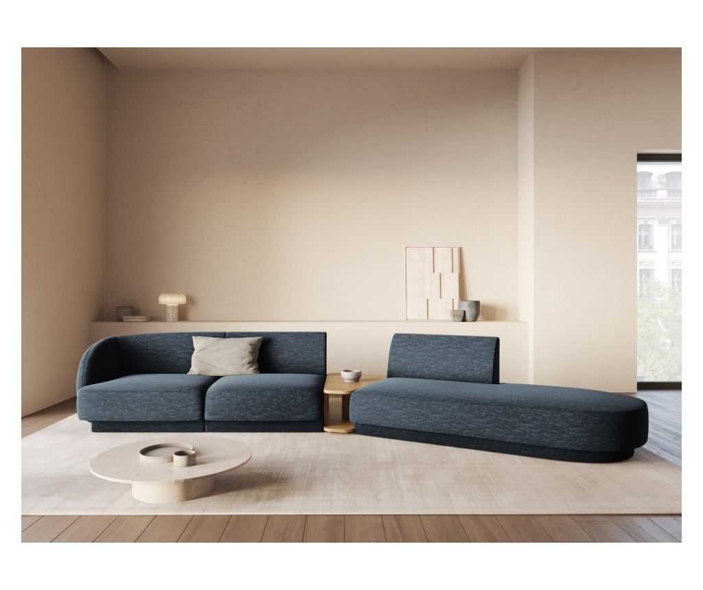 Micadoni Home Miley Moduláris Sarokgarnitúra, Királykék - 2