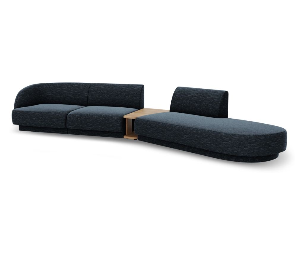 Micadoni Home Miley Moduláris Sarokgarnitúra, Királykék - 4