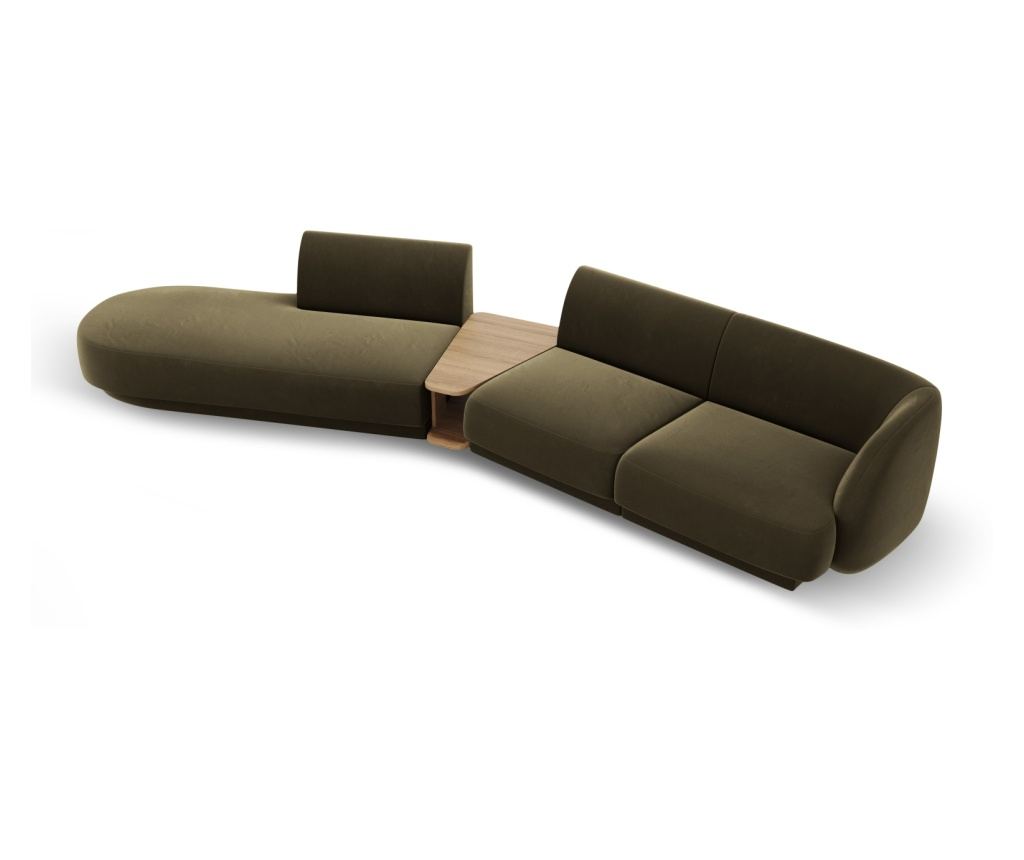 Modulár sarokülés Micadoni Home 538458, Miley, zöld, 70x153x358 cm - 3