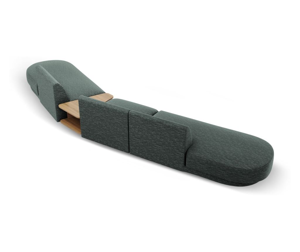 Micadoni Home Miley moduláris sarokgarnitúra, kékeszöld - 5