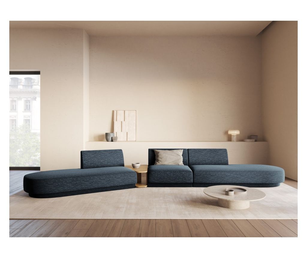 Micadoni Home Miley Moduláris Sarokgarnitúra, Királykék - 2