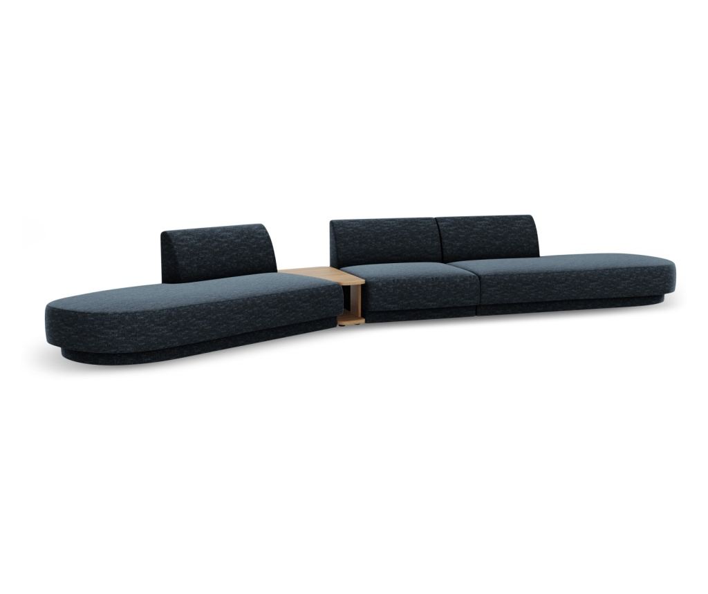 Micadoni Home Miley Moduláris Sarokgarnitúra, Királykék - 4