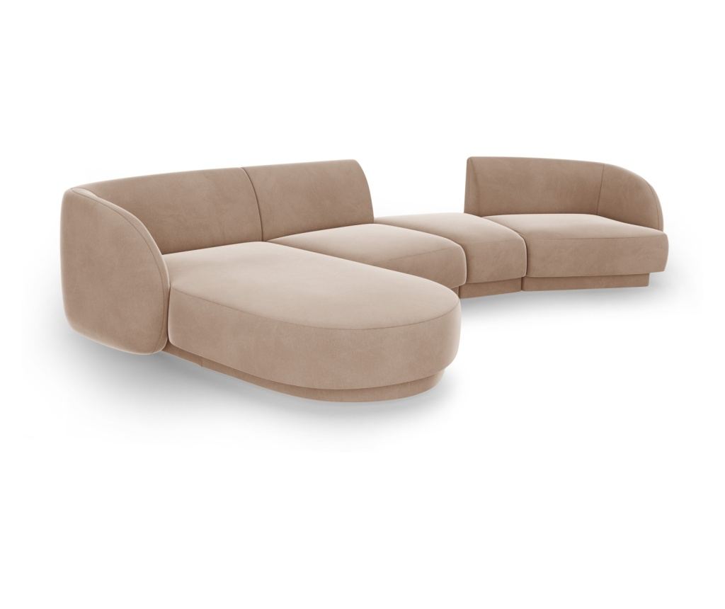 Micadoni Home Miley moduláris sarokgarnitúra, Cappuccino színű - 3