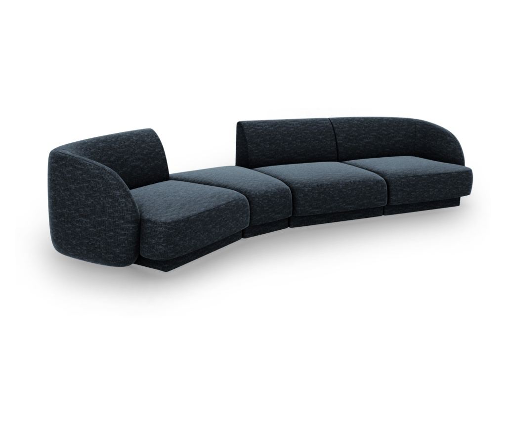 Micadoni Home Miley moduláris sarokgarnitúra, királykék - 3