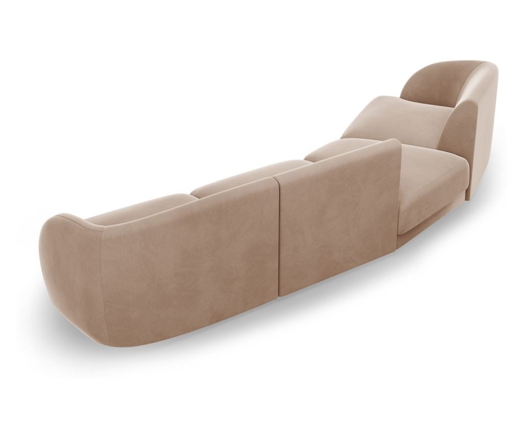 Micadoni Home Miley moduláris sarokgarnitúra, cappuccino színű - 7