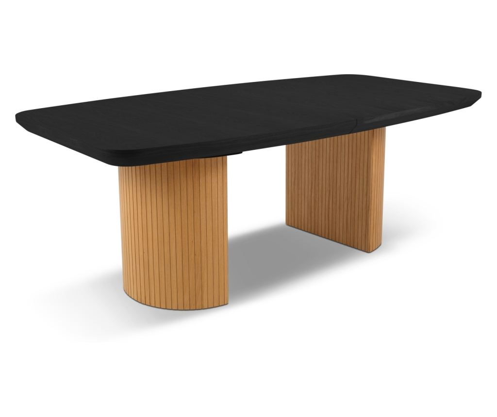 Micadoni Home 536589 Kihúzható Asztal, Fekete Tölgy, 75x110x200 cm - 5