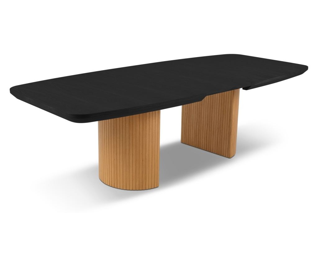 Micadoni Home 536589 Kihúzható Asztal, Fekete Tölgy, 75x110x200 cm - 6