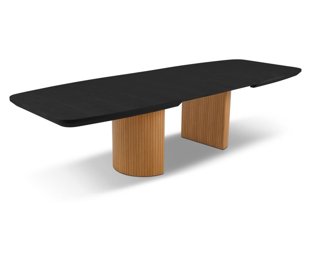 Micadoni Home 536589 Kihúzható Asztal, Fekete Tölgy, 75x110x200 cm - 7