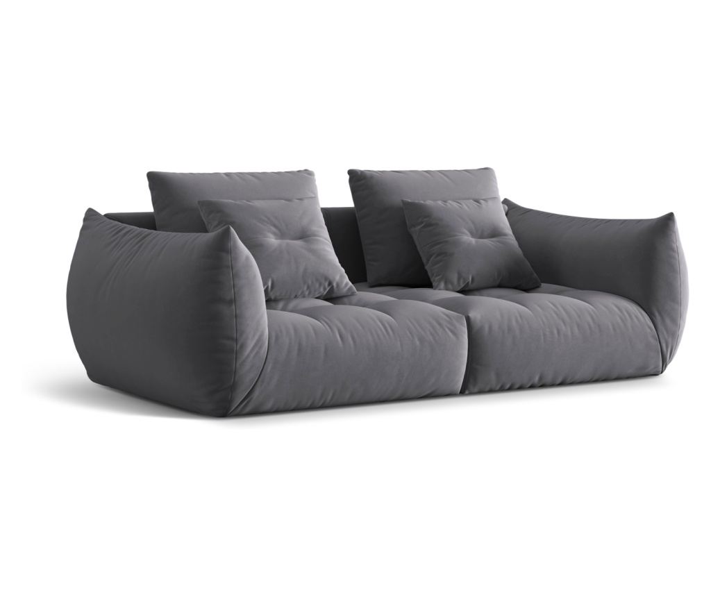 Micadoni Home Bloom sötétszürke moduláris háromszemélyes kanapé - 2