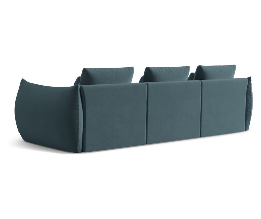 Moduláris panorámás ülés 538637, Bloom, pasztellkék, 95x106x332 cm - 3