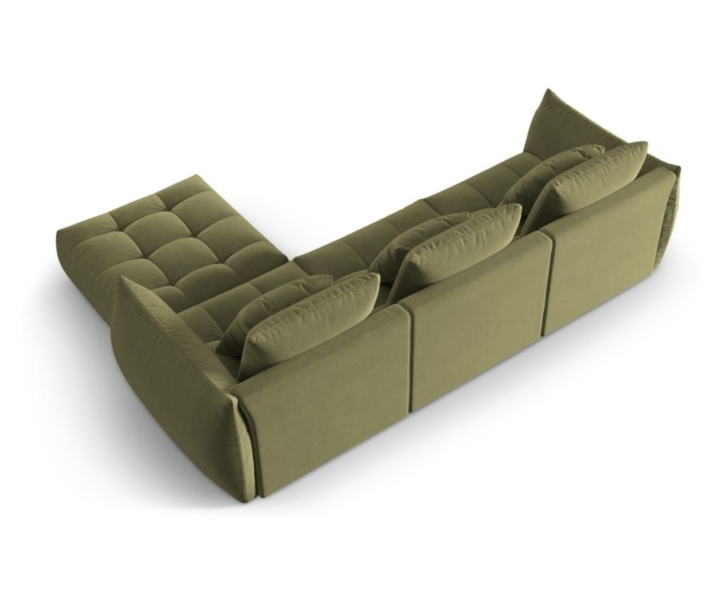 Micadoni Home Bloom moduláris sarokgarnitúra, világoszöld - 3