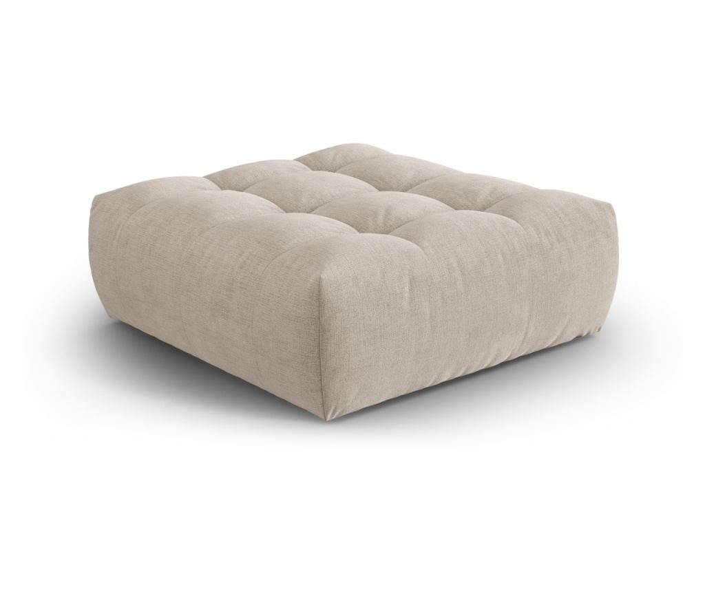 Micadoni Home 538675 Ottomán, Bloom, Sötétbézs, 42x101x110 cm - 2