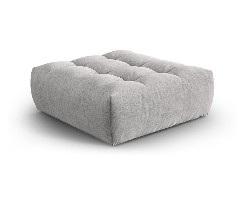 Micadoni Home 538675 Ottomán, Bloom, Ezüst, 42x101x110 cm - 2