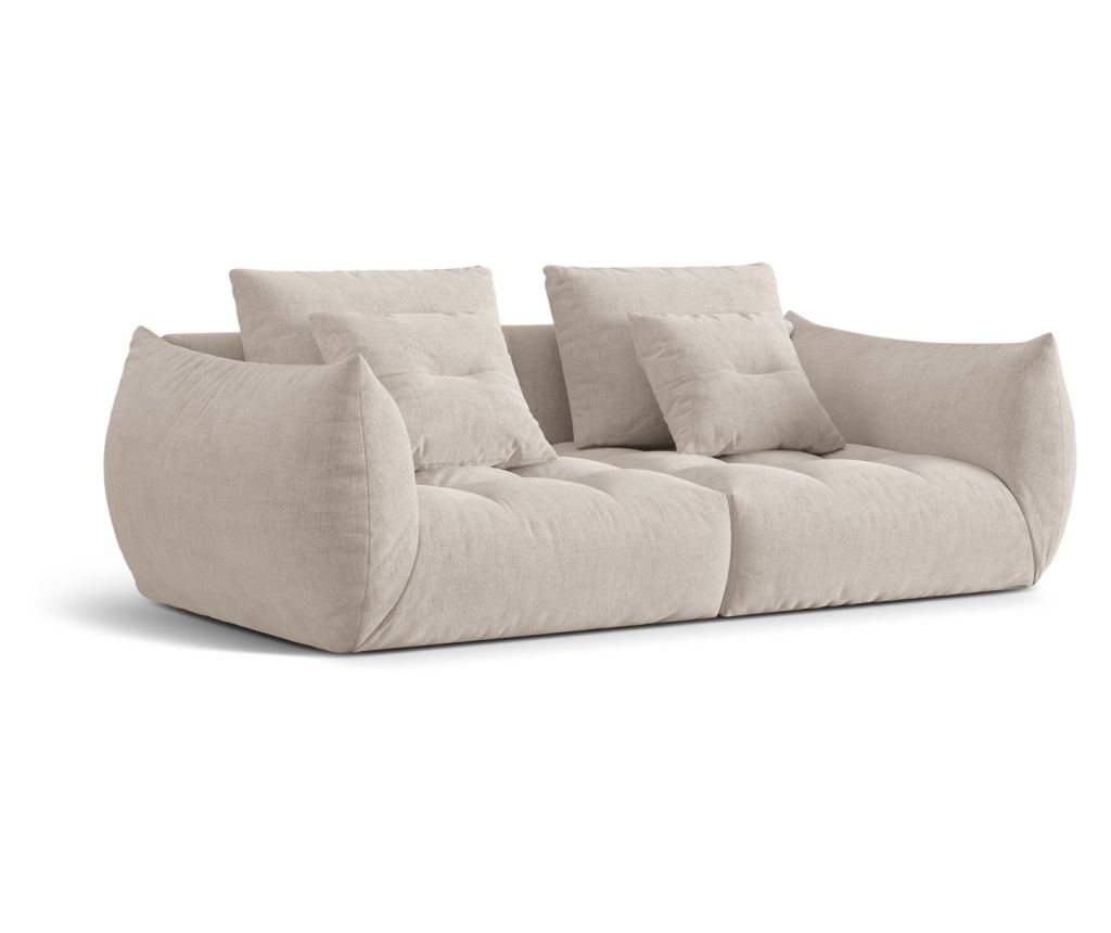 Micadoni Home Bloom moduláris háromszemélyes kanapé, sötét bézs - 2