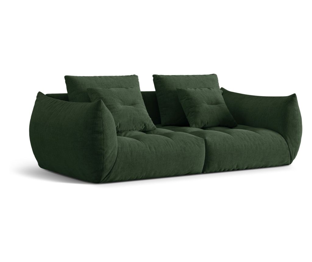 Moduláris 3-személyes kanapé Micadoni Home 538629, Bloom, mohazöld, 95x106x232 cm - 2