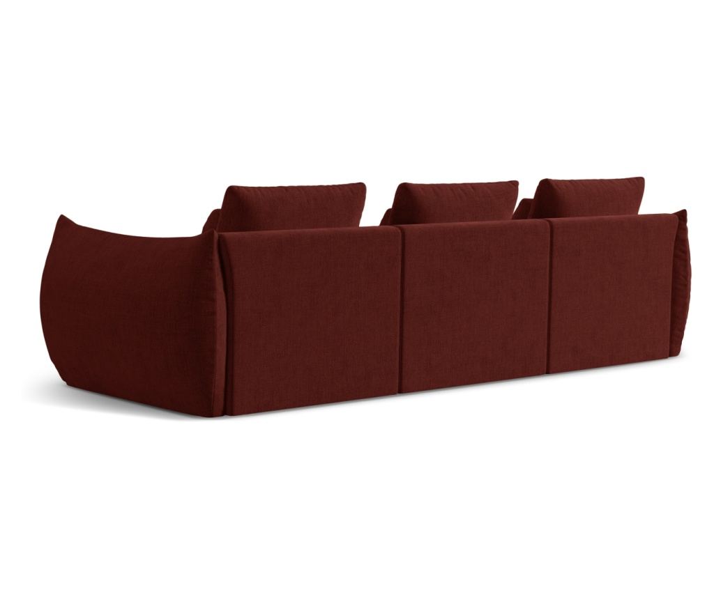 Moduláris Panoráma Kanapé Micadoni Home 538637, Bloom, Piros, 95x106x332 cm - 3