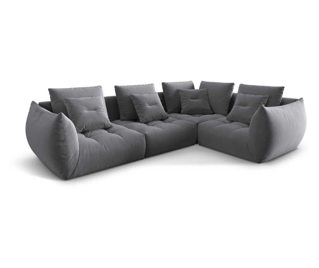 Moduláris sarokgarnitúra Micadoni Home 538653, Bloom, sárga, 95x216x316 cm - 2