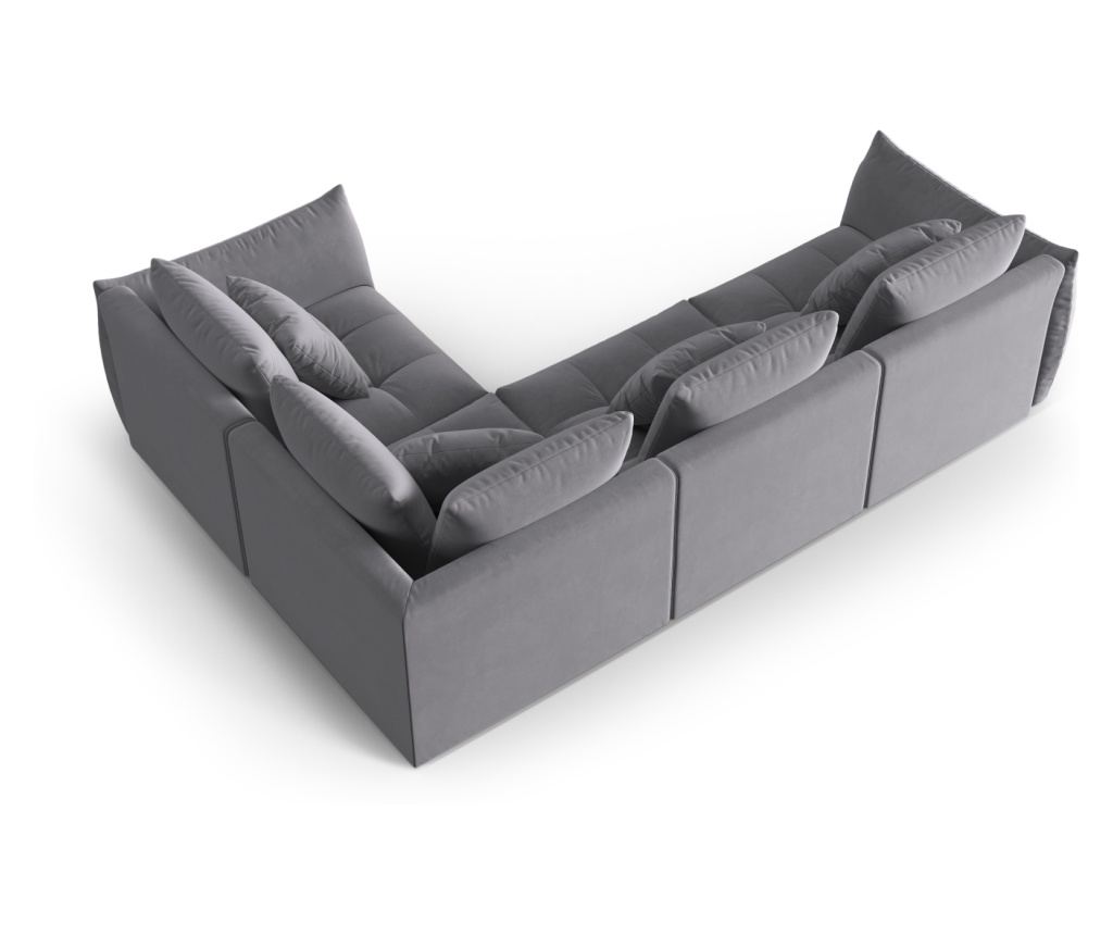 Moduláris sarokgarnitúra Micadoni Home 538653, Bloom, sárga, 95x216x316 cm - 3
