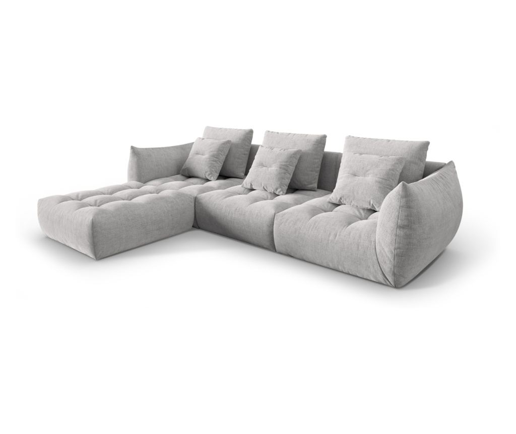 Micadoni Home Bloom moduláris sarokgarnitúra, ezüst - 2