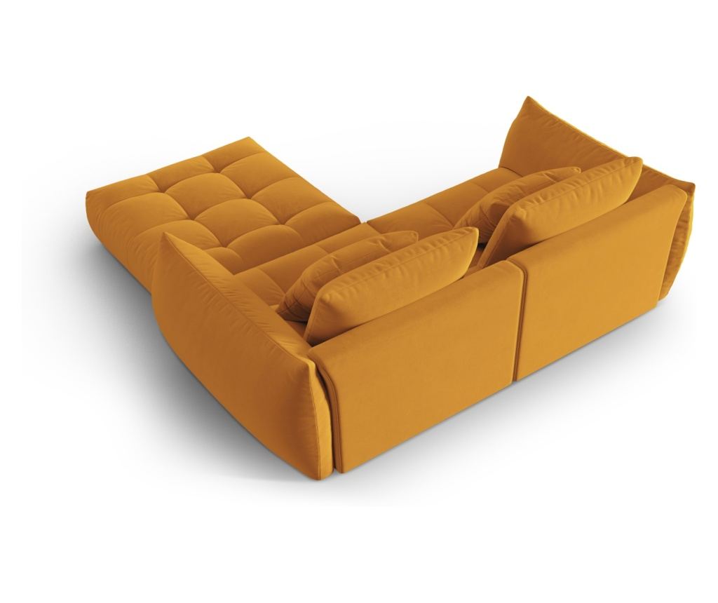 Micadoni Home Bloom moduláris sarokgarnitúra, sárga - 5